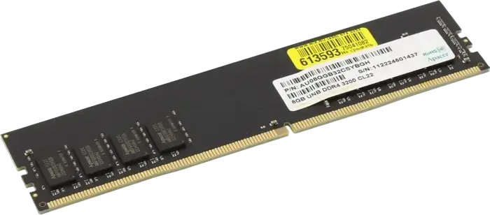 Memorie RAM Apacer AU08GGB32CSYBGH, DDR4 SDRAM, 3200 MHz, 8GB