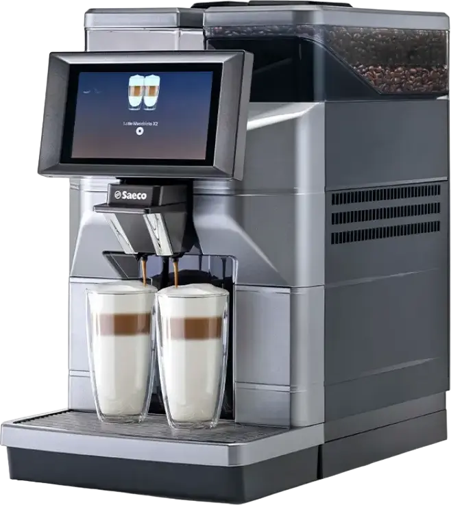 Saeco Magic M2 Fully-Automatic Espresso Machine, 15 Bar, 1400W, 4L Water Tank, 1.2kg Bean Hopper, 7-inch Touch Screen, Silver Stainless Steel
