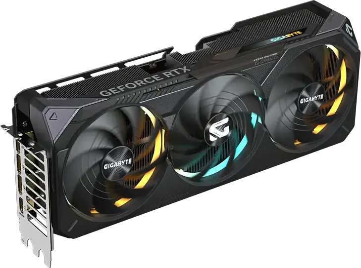 Видеокарта Gigabyte GeForce RTX 5080 GAMING OC 16GB GDDR7 GV-N5080GAMING OC-16GD, PCI-E 5.0, 3x DisplayPort 2.1, HDMI 2.1, RGB, охлаждение с 3 вентиляторами