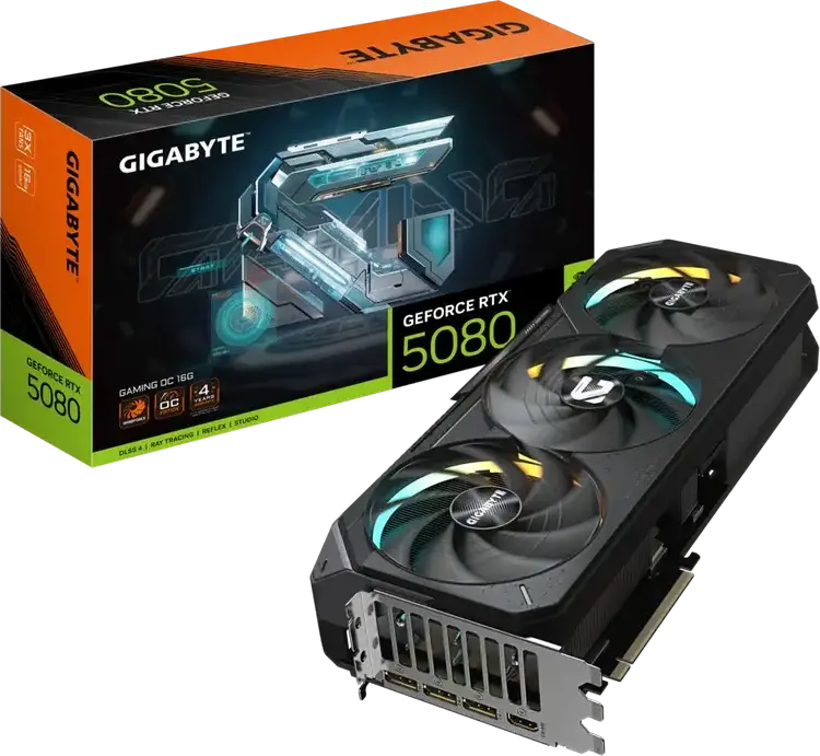 Placă Video Gigabyte GV-N5080GAMING OC-16GD, 16GB  256bit