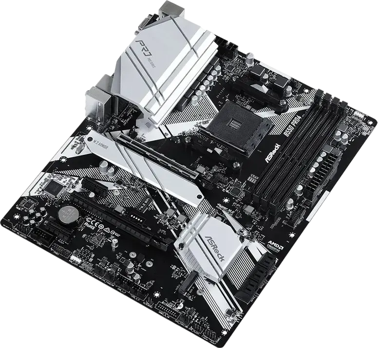 ASRock B550 PRO4 ATX Motherboard for AMD AM4 Socket, Ryzen 3000/4000/5000 Series, DDR4 4733+ OC, PCIe Gen4 x16, Hyper M.2, HDMI 2.1, Gigabit LAN