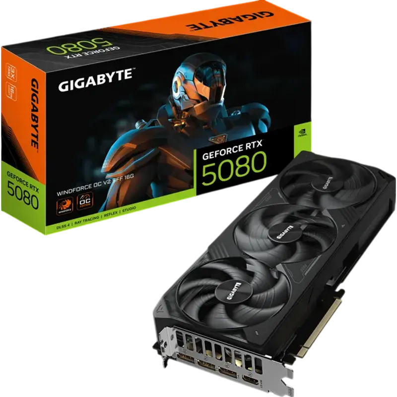 Placă Video Gigabyte GV-N5080WF3OCV2-16GD, 16GB GDDR7 256bit (GV-N5080WF3OCV2-16GD)
