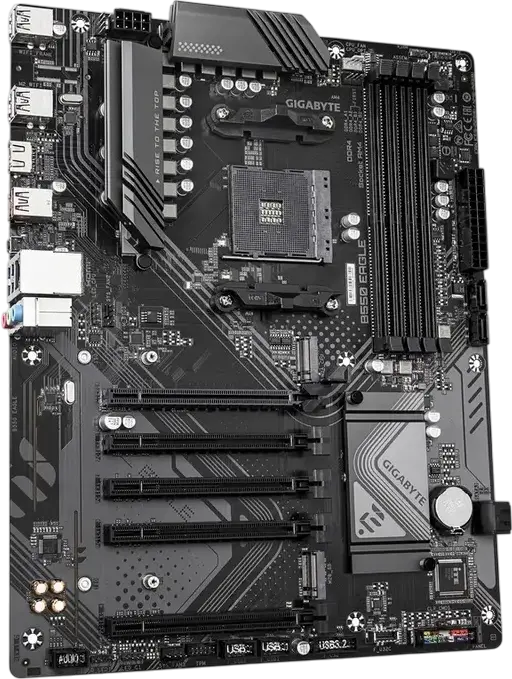 Gigabyte B550 EAGLE ATX Motherboard, AMD AM4 Socket, B550 Chipset, DDR4 3200MHz, 128GB Max RAM, PCIe Gen4 M.2, Gigabit Ethernet, HDMI, USB Type-C