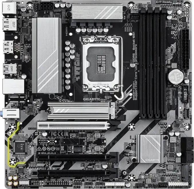 Placă de bază Gigabyte B860M DS3H, LGA1851, Intel B860, Micro-ATX