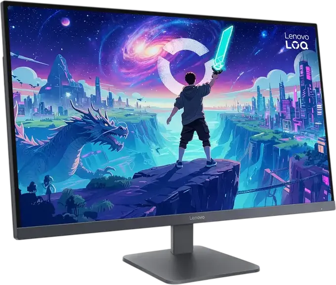 Monitor Gaming Lenovo LOQ 32Q-10 31.5 inch WQHD, Panou VA, 2560x1440, Rata de Refresh 180Hz, Timp Raspuns 0.5ms MPRT, HDR10, AMD FreeSync, HDMI 2.1