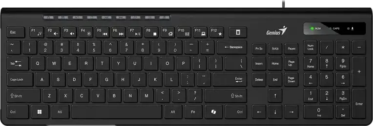 Tastatură Genius SlimStar 230 II, Cu fir, Negru