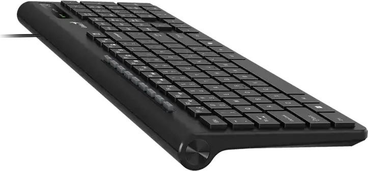 Genius SlimStar 230 II Wired Multimedia Keyboard, USB Interface, Chocolate Style Keys, AI Copilot Key for Windows 11, Membrane Technology, Black