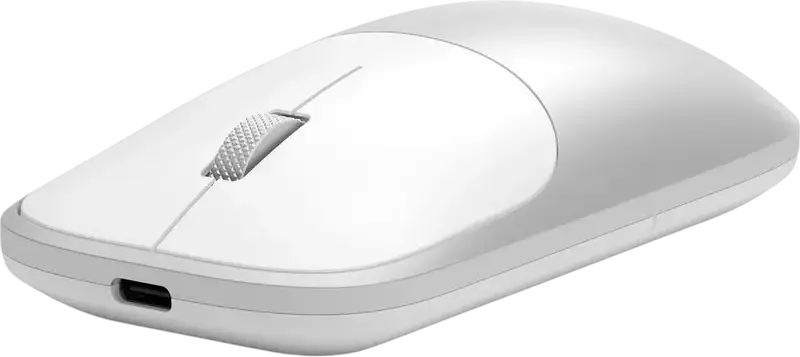 Mouse Wireless Satechi Slim EX, Argintiu, Conectivitate 3-in-1 Bluetooth 5.3 si 2.4GHz USB-C, Aluminiu Anodizat, Click Silentios, 1200 DPI, Ambidextru, Reincarcabil