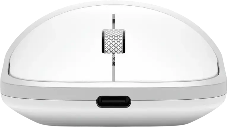 Mouse Wireless Satechi Slim EX, Argintiu, Conectivitate 3-in-1 Bluetooth 5.3 si 2.4GHz USB-C, Aluminiu Anodizat, Click Silentios, 1200 DPI, Ambidextru, Reincarcabil