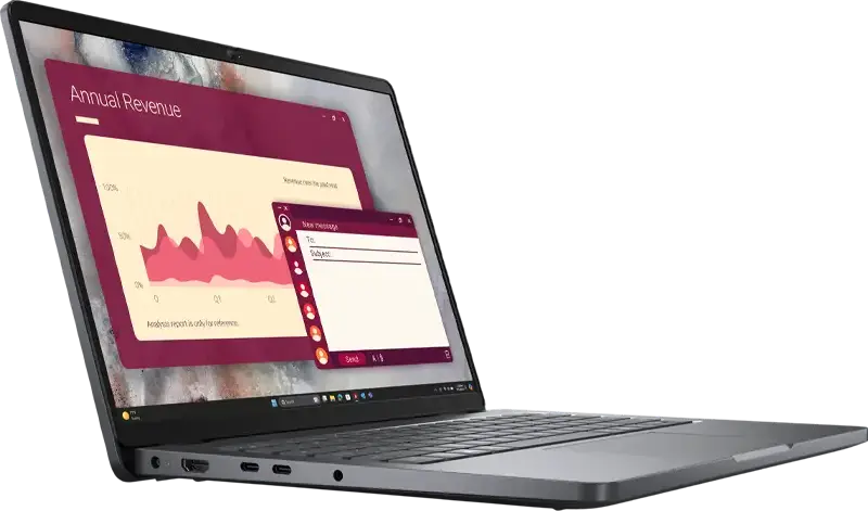 Laptop Dell Pro 14 PC14250, 14" WUXGA IPS Anti-Glare, Intel Core 5 120U, 16GB DDR5, 512GB SSD, Thunderbolt 4, Wi-Fi 6E, Ubuntu, Magnetite