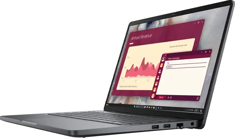 Laptop Dell Pro 14 PC14250, 14" WUXGA IPS Anti-Glare, Intel Core 5 120U, 16GB DDR5, 512GB SSD, Thunderbolt 4, Wi-Fi 6E, Ubuntu, Magnetite