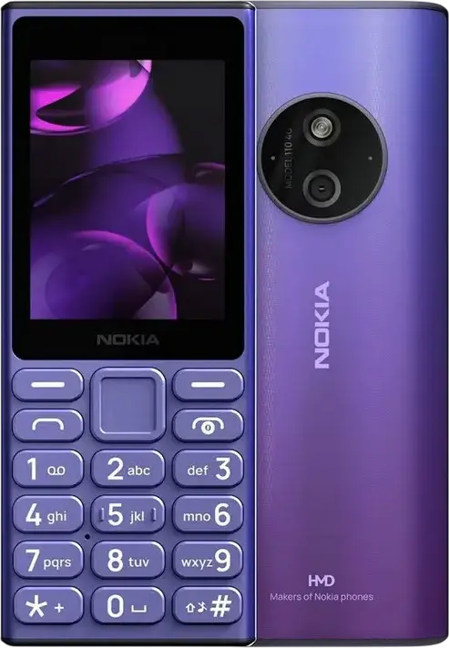 Nokia 110 4G (2024) Feature Phone, 2.0-inch Display, Dual nano-SIM, 128MB Storage, microSDHC, USB Type-C, Wireless FM Radio, MP3, Snake, Navy Blue