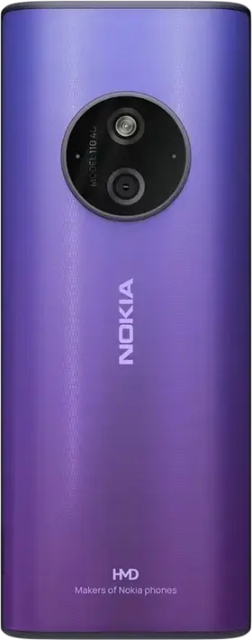 Nokia 110 4G (2024) Feature Phone, 2.0-inch Display, Dual nano-SIM, 128MB Storage, microSDHC, USB Type-C, Wireless FM Radio, MP3, Snake, Navy Blue