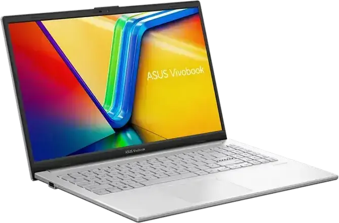 ASUS Vivobook Go 15 E1504FA Laptop, 15.6" FHD Non-Glare, AMD Ryzen 5 7520U, 16GB LPDDR5 RAM, 512GB NVMe SSD, Backlit Keyboard, Wi-Fi 6, Cool Silver, No OS