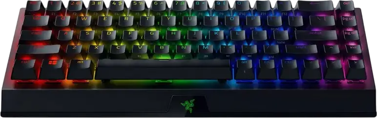 Игровая механическая клавиатура Razer BlackWidow V3 Mini HyperSpeed 65%, беспроводная, переключатели Green Clicky, Chroma RGB, Bluetooth, 2.4ГГц, USB-C
