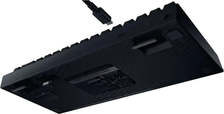 Игровая механическая клавиатура Razer BlackWidow V3 Mini HyperSpeed 65%, беспроводная, переключатели Green Clicky, Chroma RGB, Bluetooth, 2.4ГГц, USB-C
