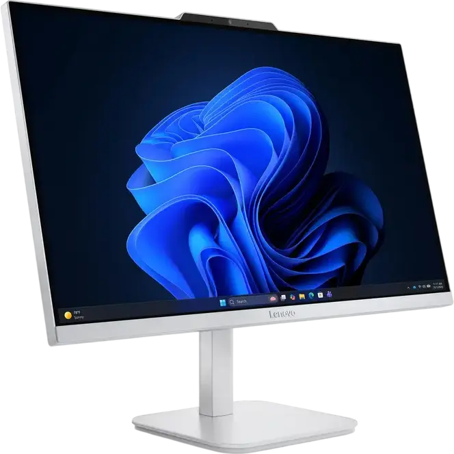 Lenovo AIO A105 All-in-One PC, 23.8" FHD IPS, AMD Ryzen 5, 8GB DDR5, 512GB SSD, NVIDIA GeForce RTX 4050, Wi-Fi 6, FreeDOS, Cloud Grey, Wired Keyboard and Mouse