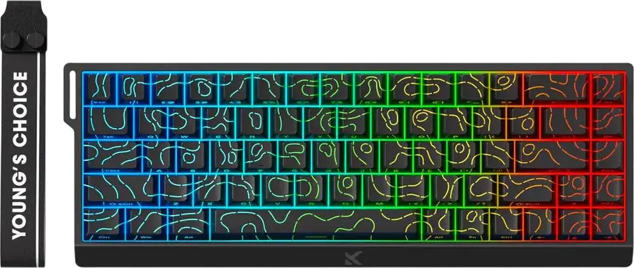 Tastatură MCHOSE Ace 68 Ultra E-Sport, Cu fir, Black Topographic