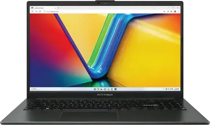 ASUS Vivobook Go 15 E1504FA Laptop, 15.6" FHD IPS Display, AMD Ryzen 5 7520U, 16GB LPDDR5 RAM, 512GB NVMe SSD, Radeon Graphics, Backlit Keyboard, Mixed Black