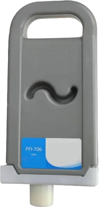 Чернила Canon PFI-706 пигментные 700мл для принтеров серии imagePROGRAF iPF8300 iPF8400 iPF9400, печать Fine Art