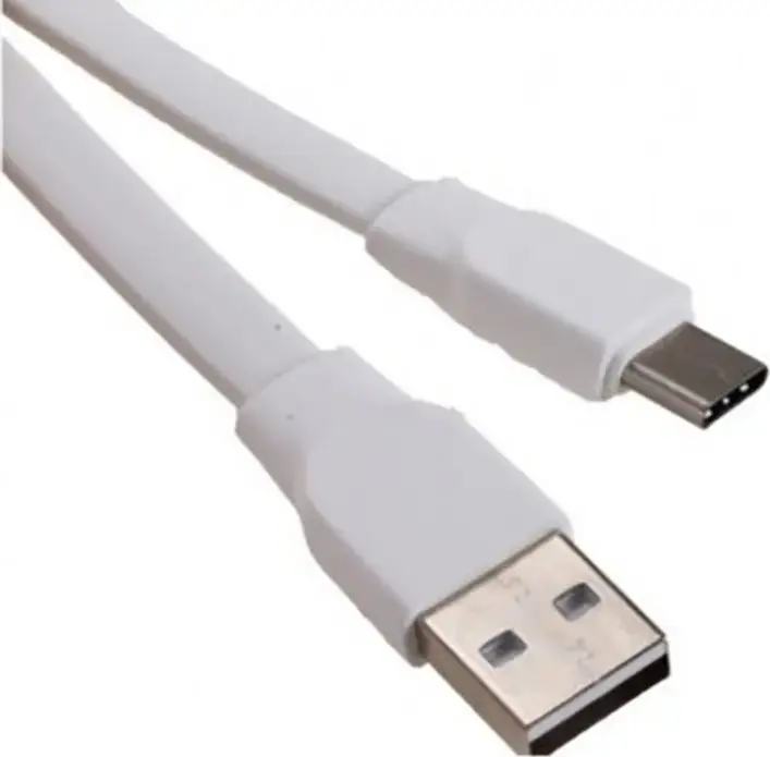 Кабель для зарядки и синхронизации Xpower Durable USB-A на USB-C, быстрая зарядка 2A 7.5Вт, материал TPE, белый, 1м