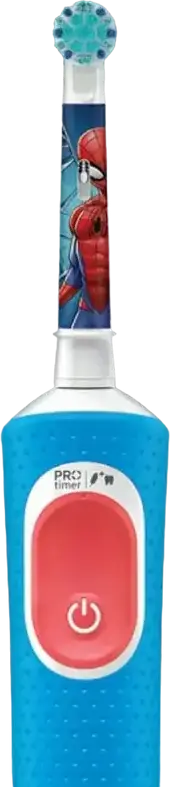 Электрическая зубная щетка Braun Oral-B Vitality PRO Kids D103, серия Marvel Spider-Man, круглая насадка, 7600 об/мин, таймер, синий