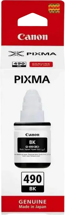 Sticla de Cerneala Canon GI-490 Negru Pigmentate 135ml pentru Imprimante PIXMA Seria G MegaTank, Sistem CISS Anti-varsare, Capacitate 6000 Pagini