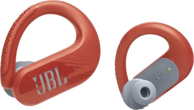 Casca JBL Endurance Peak 3 True Wireless cu Cârlig Suprageaurile, Coral, Driver Dinamic 10mm, Pure Bass Sound, Rezistență IP68, Baterie 50h, Bluetooth 5.2