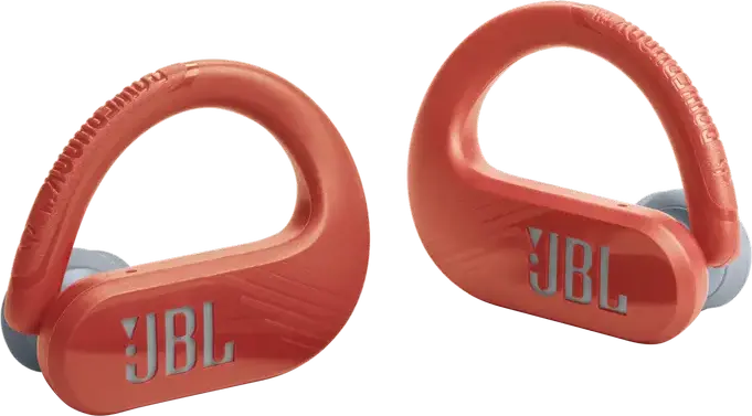 Casca JBL Endurance Peak 3 True Wireless cu Cârlig Suprageaurile, Coral, Driver Dinamic 10mm, Pure Bass Sound, Rezistență IP68, Baterie 50h, Bluetooth 5.2