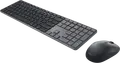 Dell Pro 7 Slim Wireless Keyboard and Mouse Combo KM726, Bluetooth and 2.4 GHz, Optical Mouse 6000 dpi, Membrane Keyboard, Black