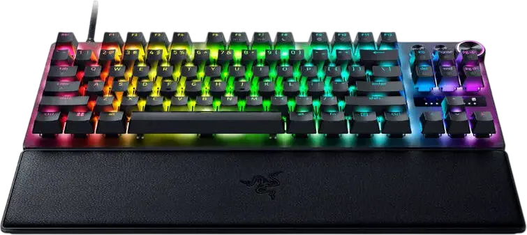 Razer Huntsman V3 Pro TKL 8KHz Wired Gaming Keyboard, English Layout, Analog Optical Switches Gen-2, Rapid Trigger, Snap Tap, Adjustable Actuation, PBT Keycaps, RGB