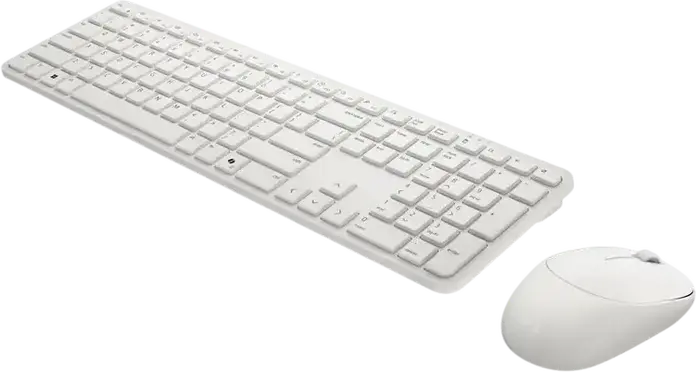 Беспроводной комплект клавиатуры и мыши Dell Pro KM526, цвет Light Ash, 2.4 ГГц RF, влагозащищенная клавиатура, оптическая мышь 1600-6000 DPI, USB-ресивер