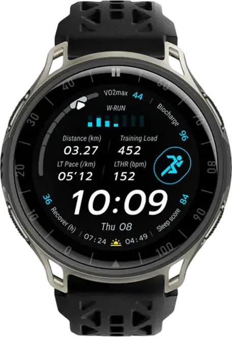 Смарт-часы Amazfit Cheetah 2 Pro, AMOLED 1.32" 3000 нит, Титановый корпус, Сапфировое стекло, Двухдиапазонный GPS, Память 32ГБ, 5 ATM, Батарея до 20 дней