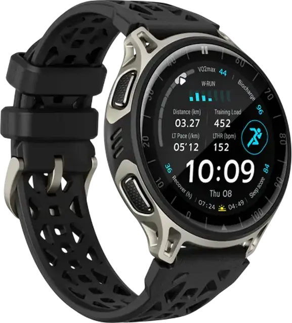Смарт-часы Amazfit Cheetah 2 Pro, AMOLED 1.32" 3000 нит, Титановый корпус, Сапфировое стекло, Двухдиапазонный GPS, Память 32ГБ, 5 ATM, Батарея до 20 дней
