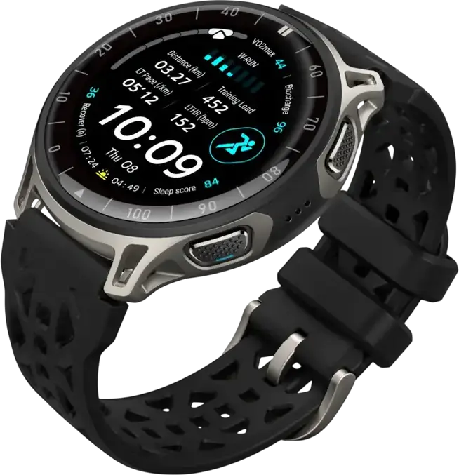 Смарт-часы Amazfit Cheetah 2 Pro, AMOLED 1.32" 3000 нит, Титановый корпус, Сапфировое стекло, Двухдиапазонный GPS, Память 32ГБ, 5 ATM, Батарея до 20 дней