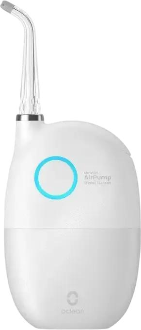 Oclean AirPump A10 Portable Oral Irrigator Water Flosser, Dual Air and Water Technology, 3 Intensity Modes, Long Battery Life up to 40 Days, Grey
