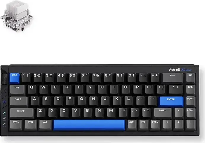 Tastatură Magnetică HE MCHOSE Ace 68 Turbo, Layout 65% ANSI, Carcasă Aluminiu CNC, Switch-uri Magnetice Mount Tai, Polling Rate 16KHz, Rapid Trigger, RGB