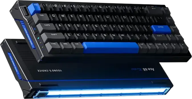 Tastatură Magnetică HE MCHOSE Ace 68 Turbo, Layout 65% ANSI, Carcasă Aluminiu CNC, Switch-uri Magnetice Mount Tai, Polling Rate 16KHz, Rapid Trigger, RGB