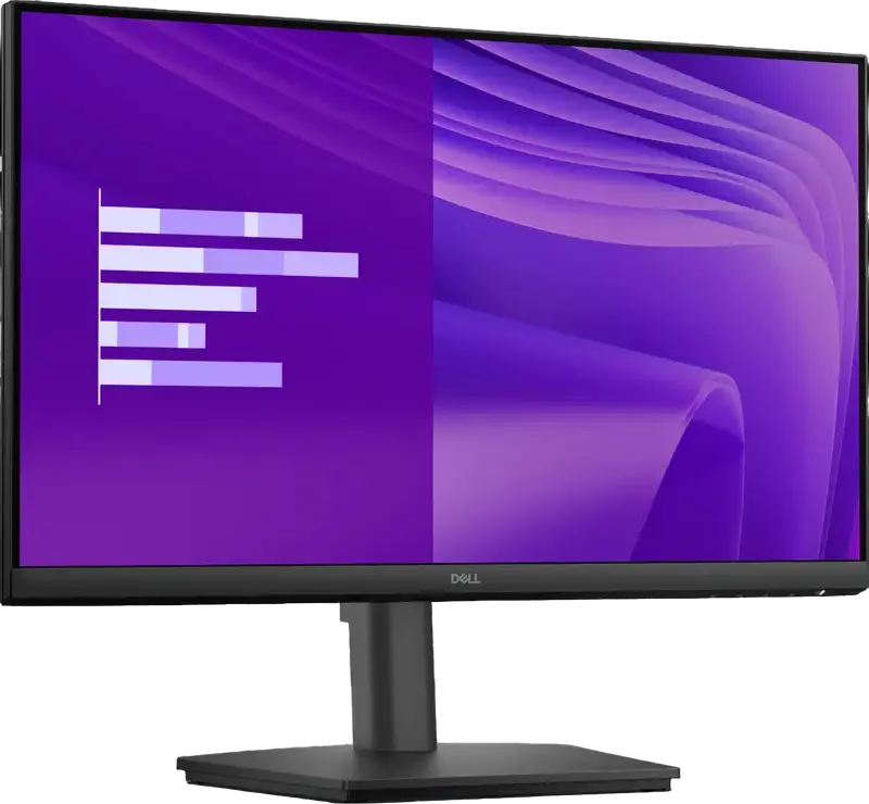 Монитор Dell E2425HSM 23.8" FHD IPS, 100Гц, 5мс GtG, HDMI, DisplayPort, VGA, Регулировка по высоте, Pivot, Встроенные динамики, Антибликовый, Черный
