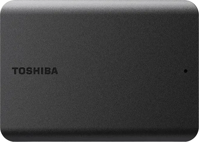 Toshiba Canvio Basics 2.5" External Portable Hard Drive, 4 TB, USB 3.2 Gen 1 Interface, 5 Gbit/s Transfer Rate, Matt Finish, Black