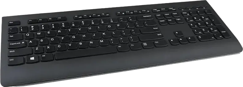 Tastatura Wireless Lenovo 4X30H56866 Professional, Receptor USB Nano 2.4 GHz, Full-size QWERTY, Membrana, Rezistenta la lichide, Criptare AES, Neagra
