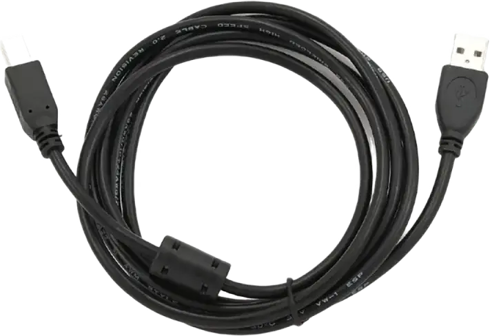 Cablu de date pentru periferice Cablexpert CCFB-USB2-AMBM-1.5M, USB Type-A/USB Type-B, 1,5m, Negru