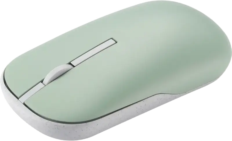 Mouse Wireless ASUS Marshmallow MD100, Optic, Verde, Bluetooth și RF 2.4GHz, 1600 DPI, capace magnetice interschimbabile, curea de transport, compatibil Windows și macOS
