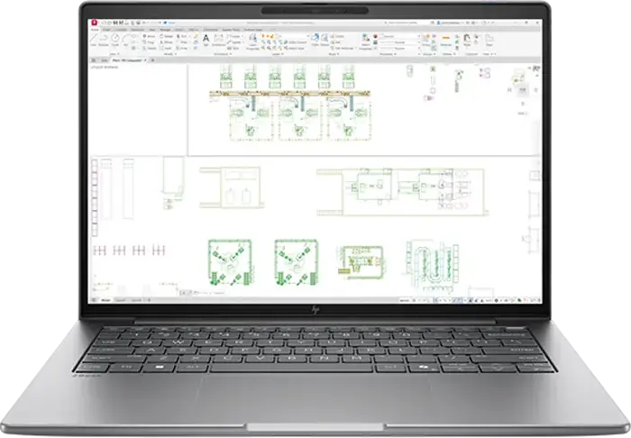 Laptop HP ZBook 8 G2i 14" WQXGA IPS 120Hz Intel Core Ultra 9 386H 32GB DDR5 1TB PCIe SSD Windows 11 Pro Aluminiu Gri Wi-Fi 7 Thunderbolt 4