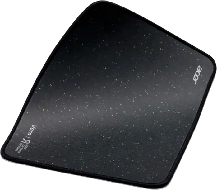 Acer Vero Mouse Pad GP.MSP11.00B, 220x180x3 mm, Recycled Polyester and Natural Rubber, Anti-slip Base, Black