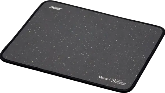 Acer Vero Mouse Pad GP.MSP11.00B, 220x180x3 mm, Recycled Polyester and Natural Rubber, Anti-slip Base, Black