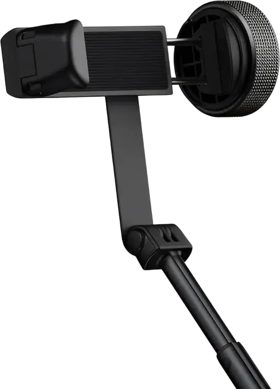 Xiaomi Zoom Floor Selfie Stick Tripod 62 XMBJZPG01YM, Bluetooth Remote, Aluminum Alloy Extendable Pole up to 160cm, Rotatable Phone Clip, Black