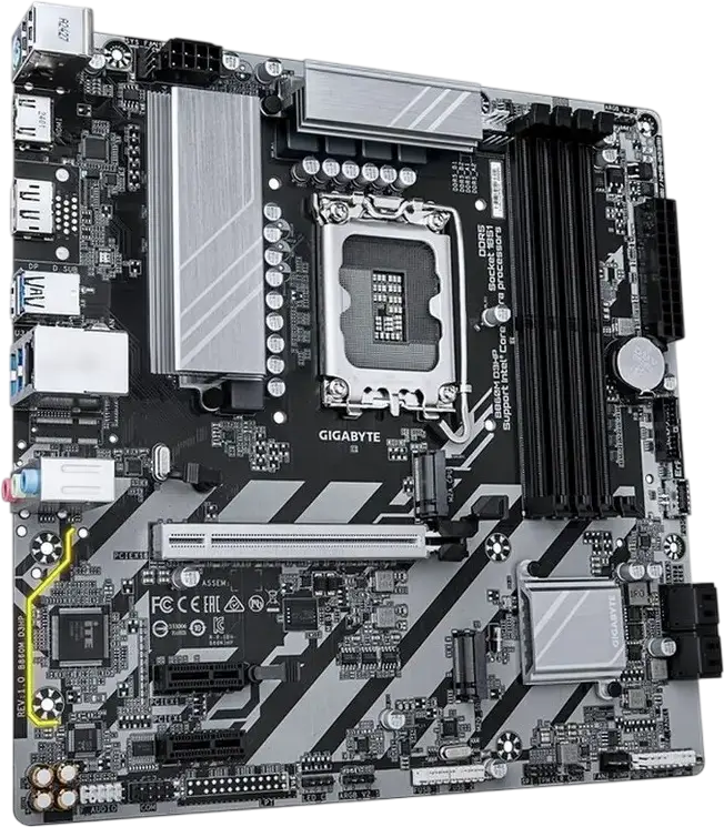 Gigabyte B860M D3HP Micro-ATX Motherboard LGA1851 Intel B860 DDR5 256GB 9066MHz OC Dual M.2 PCIe Gen4 HDMI 2.1 DisplayPort 2.1 Gigabit Ethernet