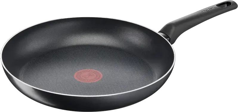 Tefal B5560553 Simple Cook Frying Pan 26 cm, Titanium Non-Stick Aluminum Coating, Thermo-Signal Heat Indicator, Bakelite Handle, Black