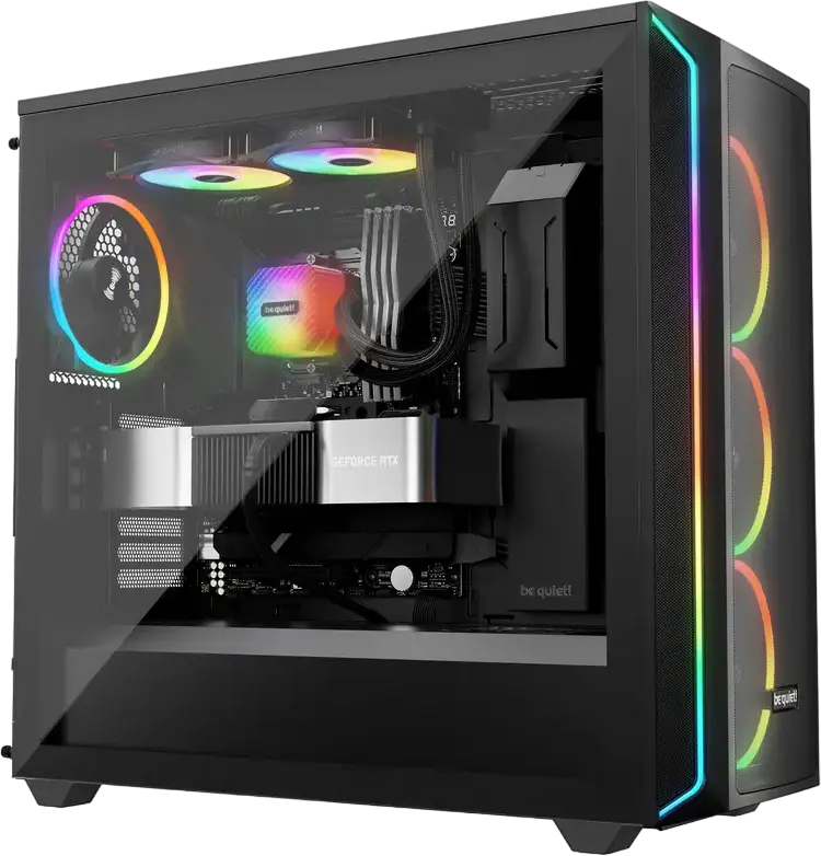 Система жидкостного охлаждения be quiet! Light Loop 240mm BW020, ARGB подсветка, 2 вентилятора Light Wings LX PWM, алюминиевый радиатор, для Intel LGA 1851/1700 и AMD AM5/AM4